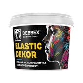 DEN BRAVEN Prémiová silik. omítka ELASTIC DEKOR zatíraná (hlazená) 25kg zrno 2mm - bílá